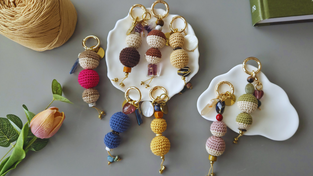 Handmade beaded crochet