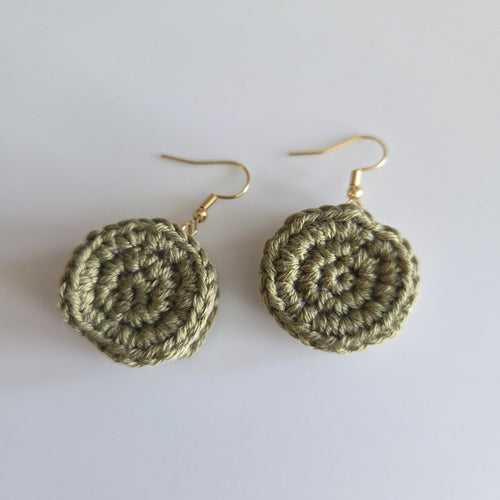 Chai Matcha Vanilla Cream Cookie Earrings