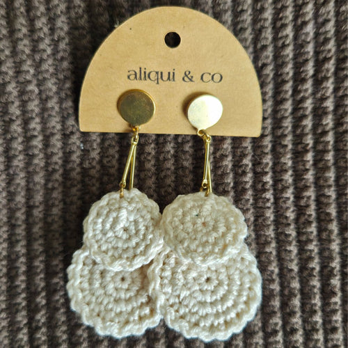 Bohemian Crochet Drop Earrings