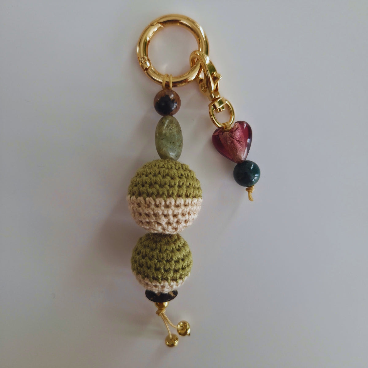Kora Crochet Bead Keychain
