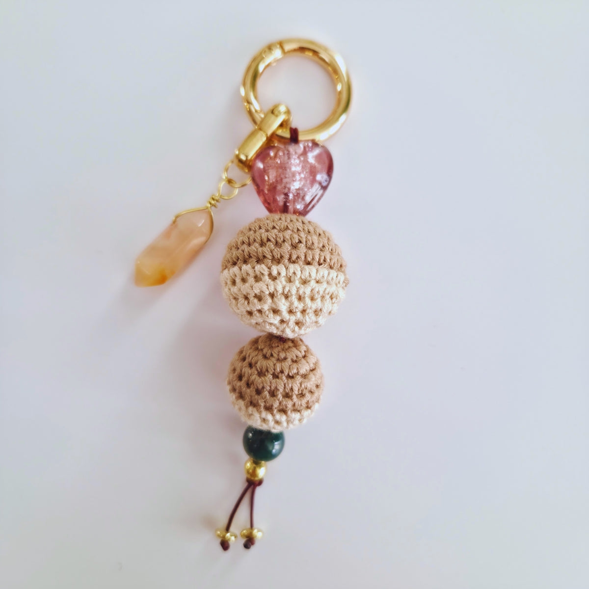 Kora Crochet Bead Keychain